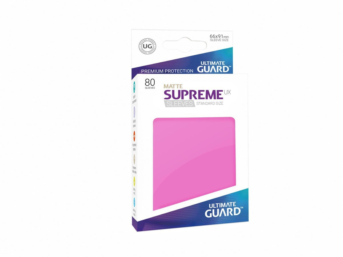 Ultimate Guard - Supreme UX Standard Sleeves Matte Pink (80)