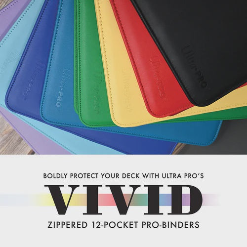 Ultra Pro Binder - Vivid 12 Pocket Zippered Pro Binder