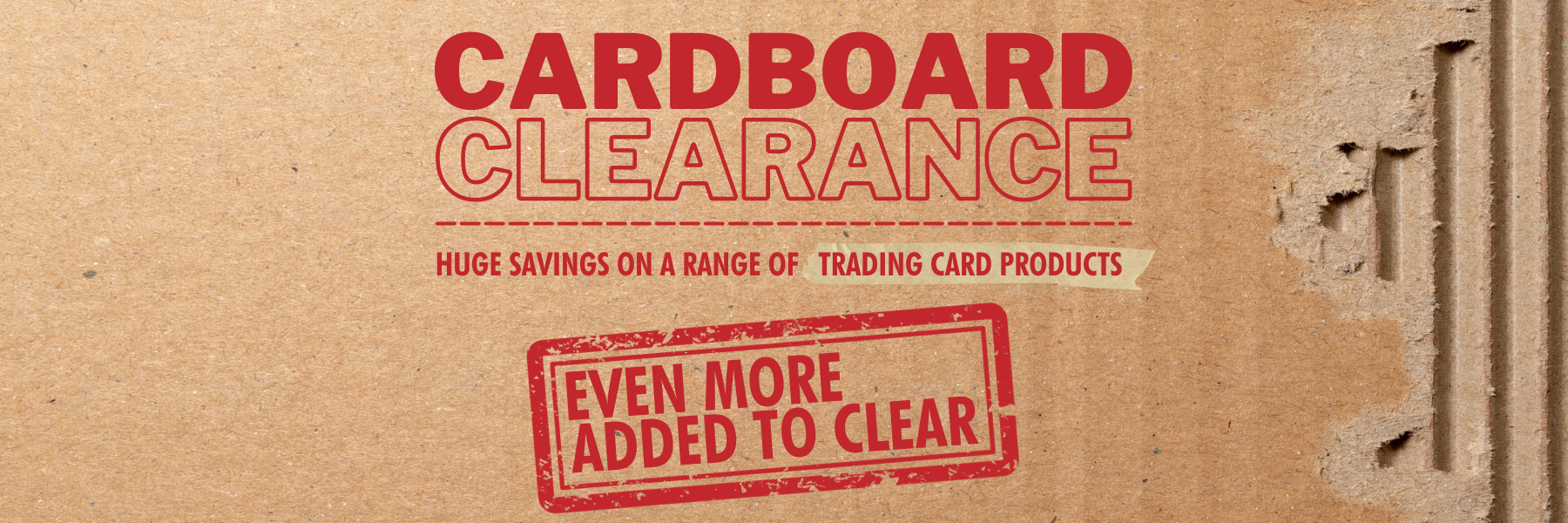 Cardboard Clearance