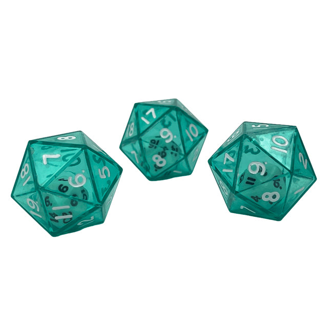 Chessex D20 Double Dice Green/white (CHX KOP12604) (Preorder)