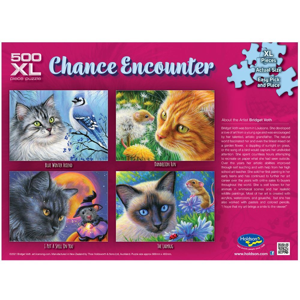 Holdson Chance Encounter Blue Winter Friend 500XL Piece Jigsaw