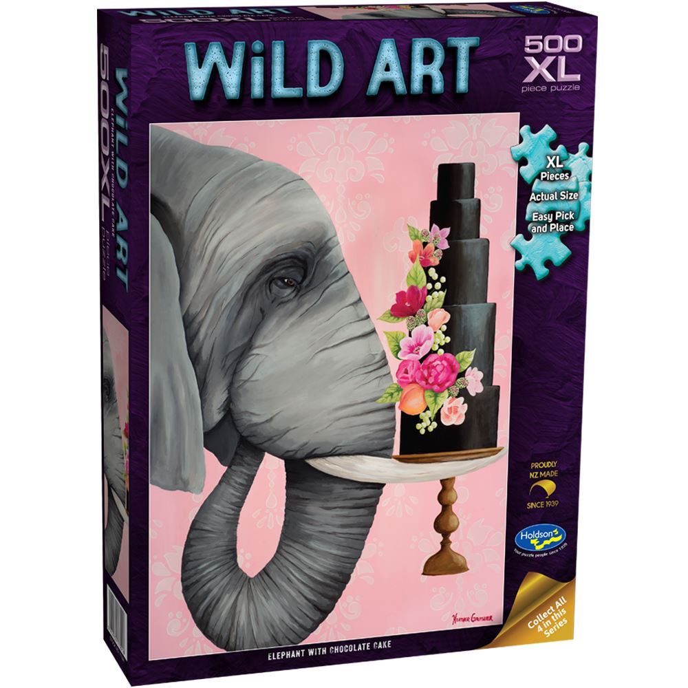 Wild Art Elephant 500 Piece XL Jigsaw