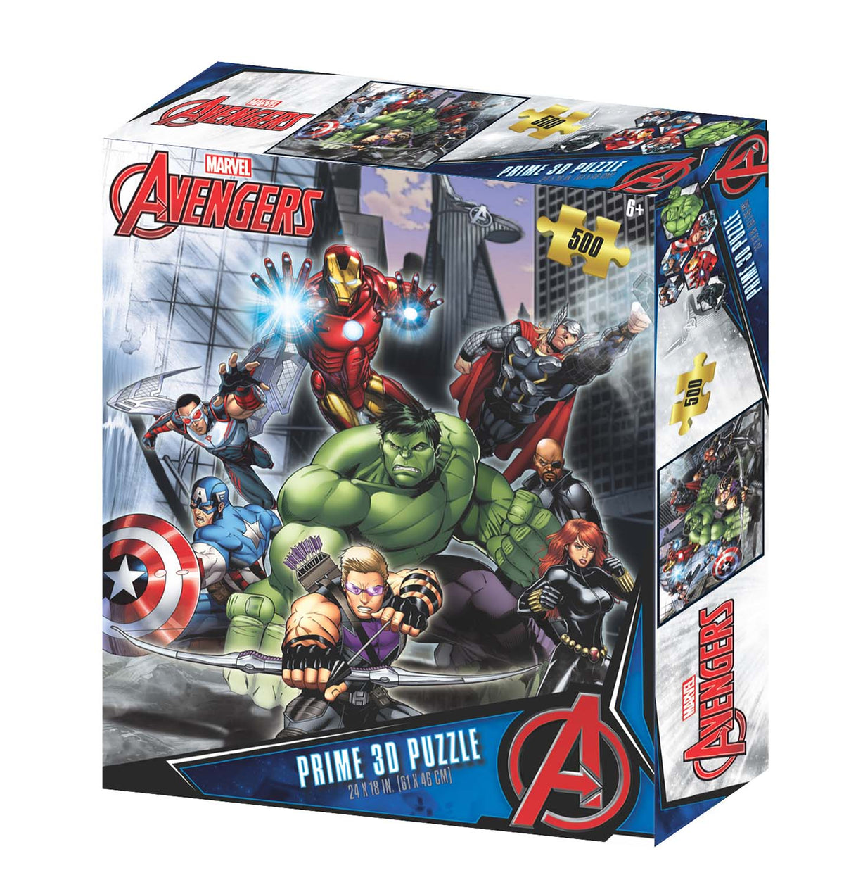 Prime3D Marvel Avengers - 500 Piece 3D Jigsaw