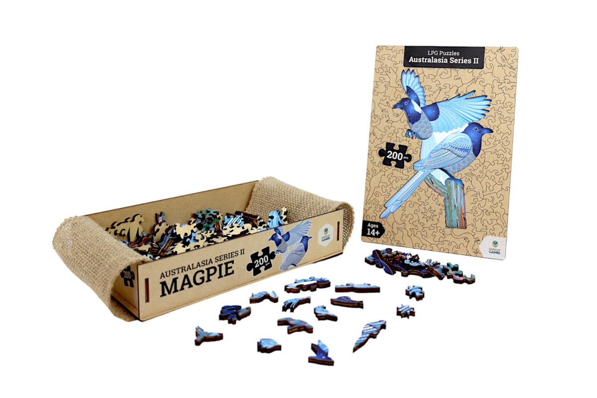 LPG Puzzles Wooden Australiana Puzzle - Magpie - Preorder