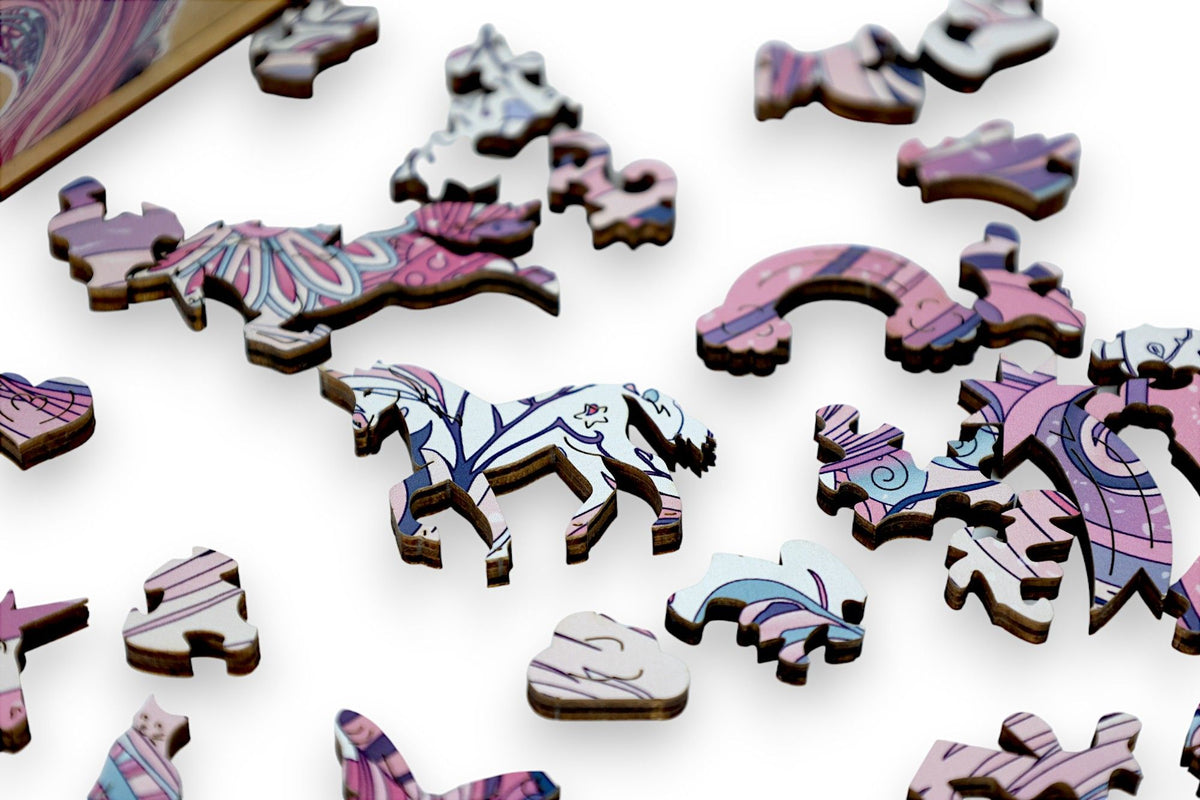 LPG Puzzles Wooden Fantasy Puzzle - Unicorn - Preorder