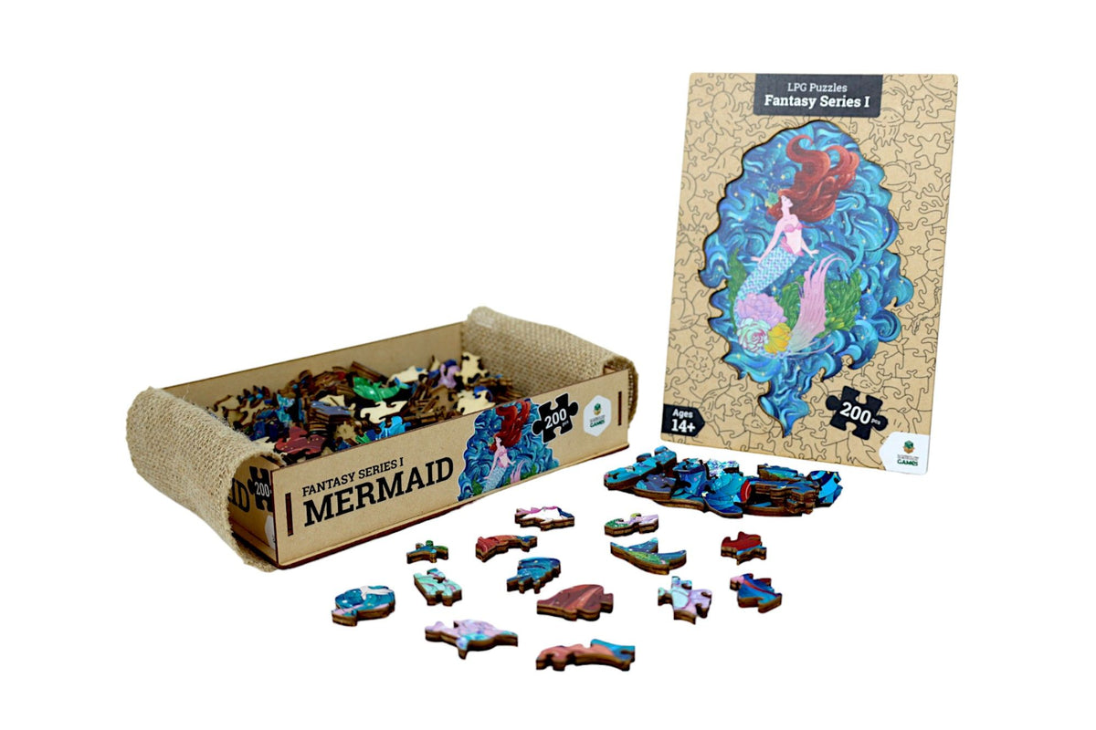 LPG Puzzles Wooden Fantasy Puzzle - Mermaid - Preorder