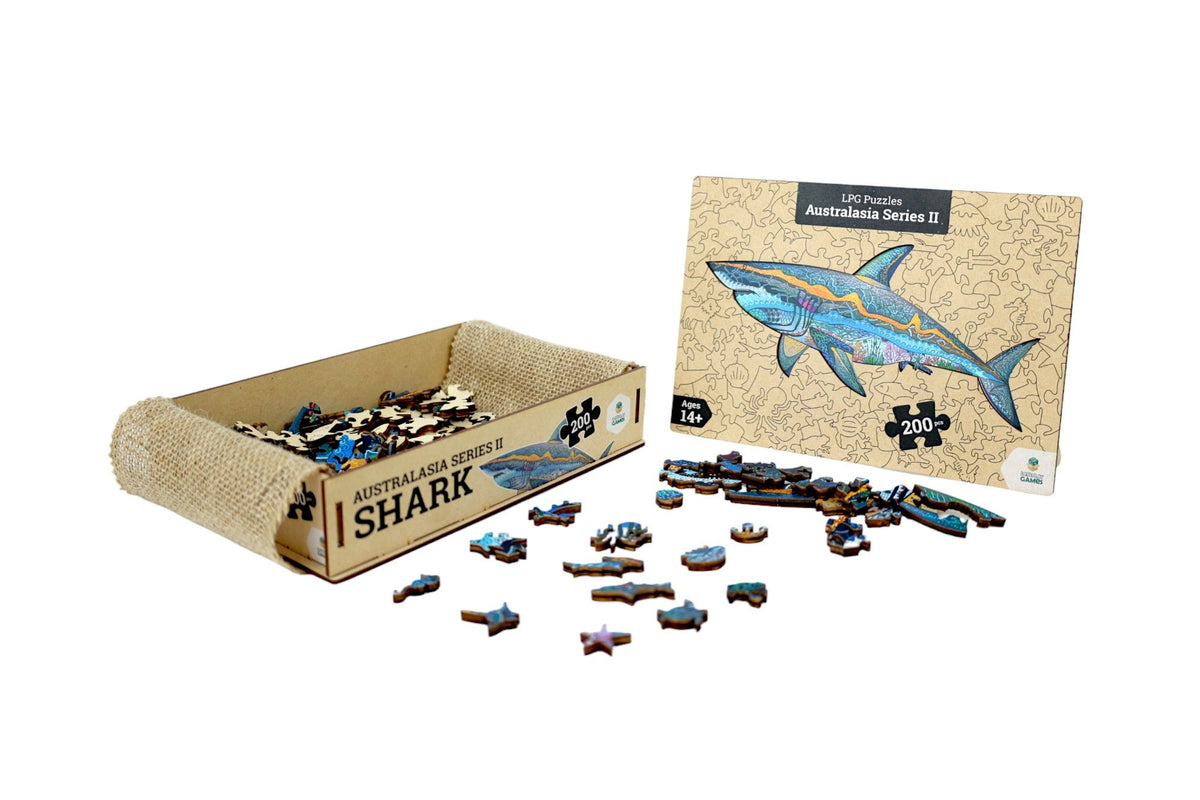 LPG Puzzles Wooden Australiana Puzzle - Shark - Preorder