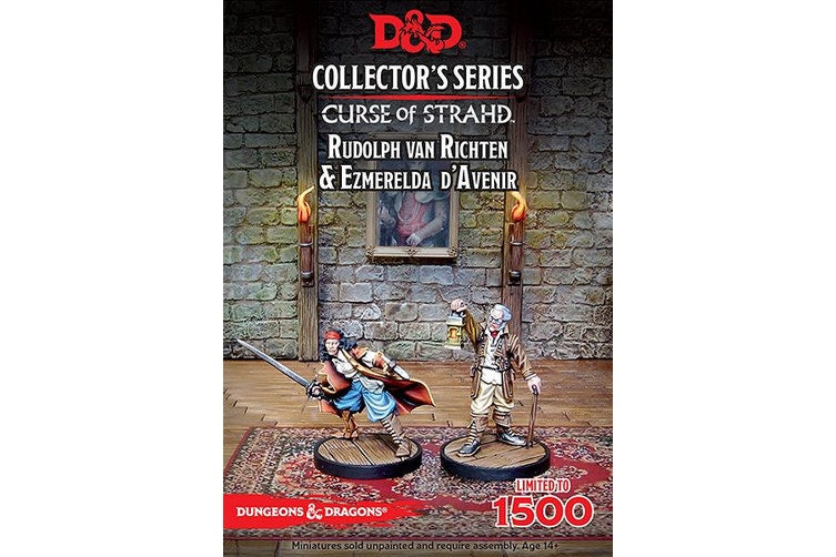 Dungeons and Dragons - Curse Of Strahd Ezmerelda Davenir &amp; Rudolph Van Richten (2 Figs)