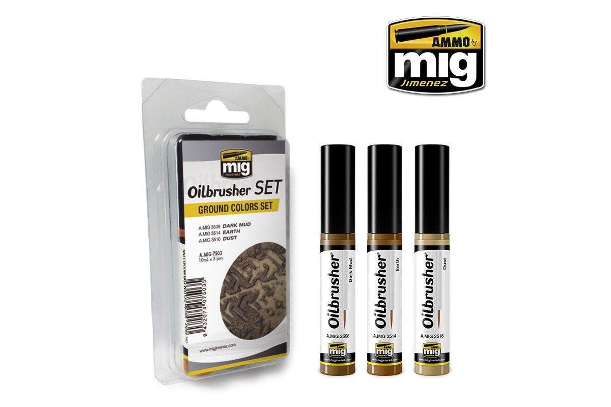 Ammo By Mig Oilbrushers Ground Colors Set