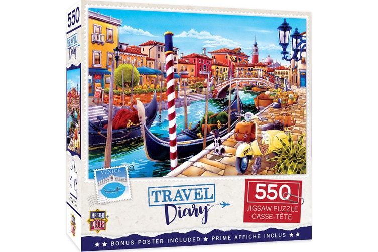 Masterpieces Travel Diary Venice Puzzle 550 Piece Jigsaw