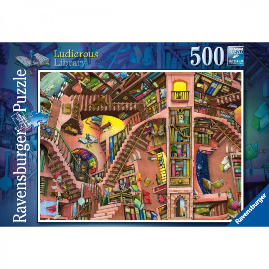Ravensburger - Ludicrous Library 500 Piece Jigsaw