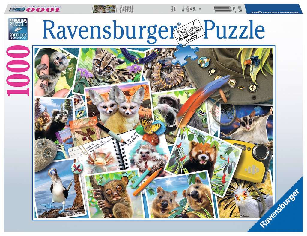 Ravensburger - A Travelers Animal Journal 1000 Piece Jigsaw