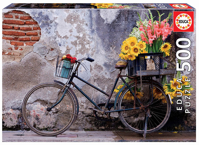 EDUCA - Bicycle with Flowers 500 Piece Jigsaw