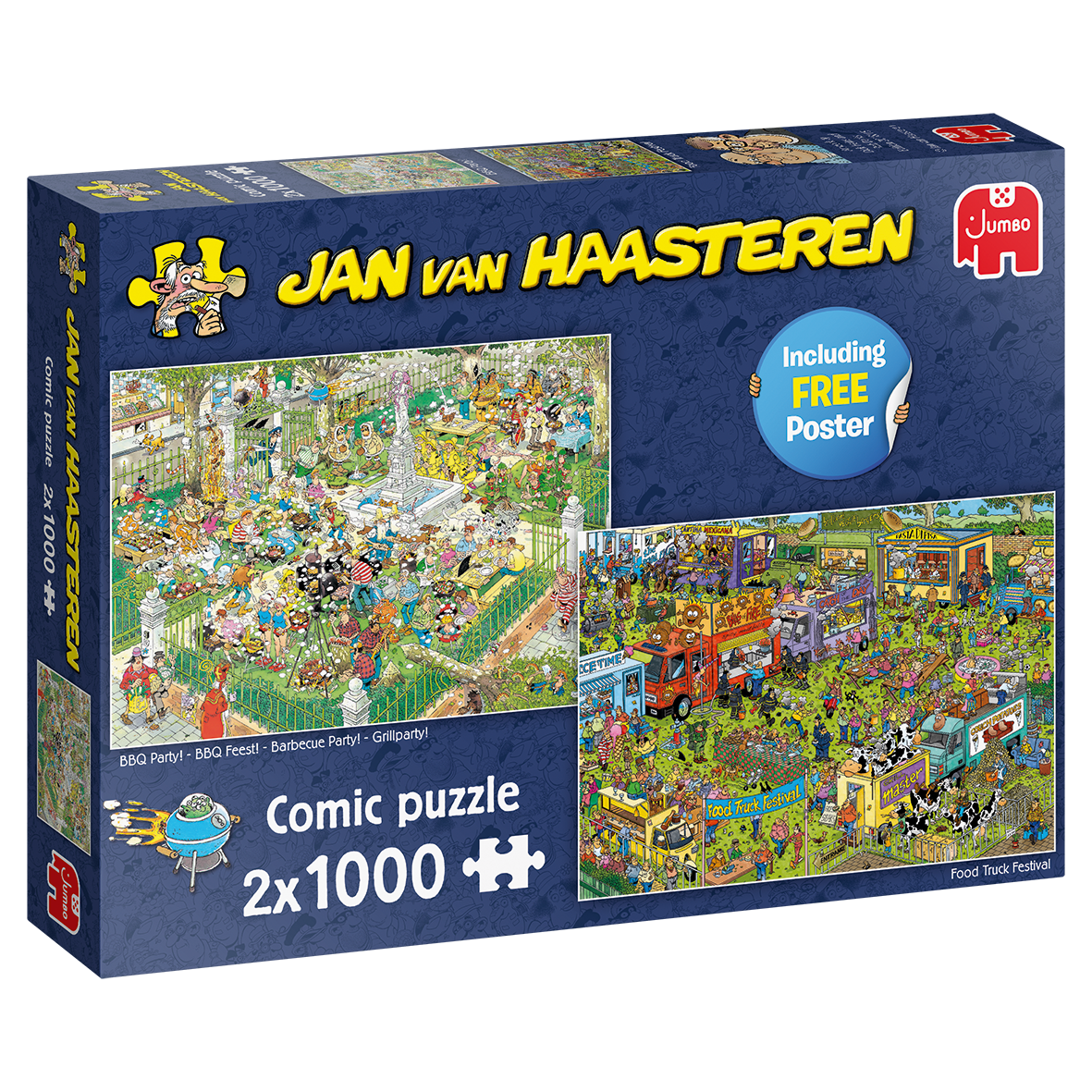 Jan Van Haasteren - Food Festival 2x1000 Piece Jigsaw