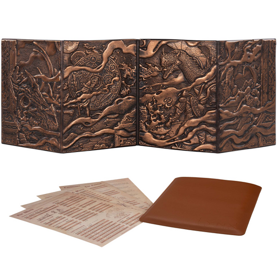 3D Faux-Leather Customizable Game Master Screen