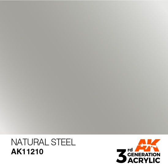 AK Interactve 3Gen Acrylics - Natural Steel 17ml