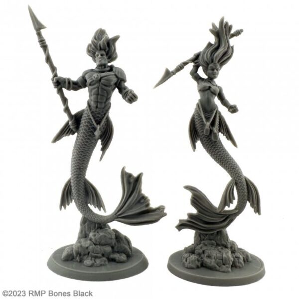 Reaper Bones Black Merfolk Rangers - 2