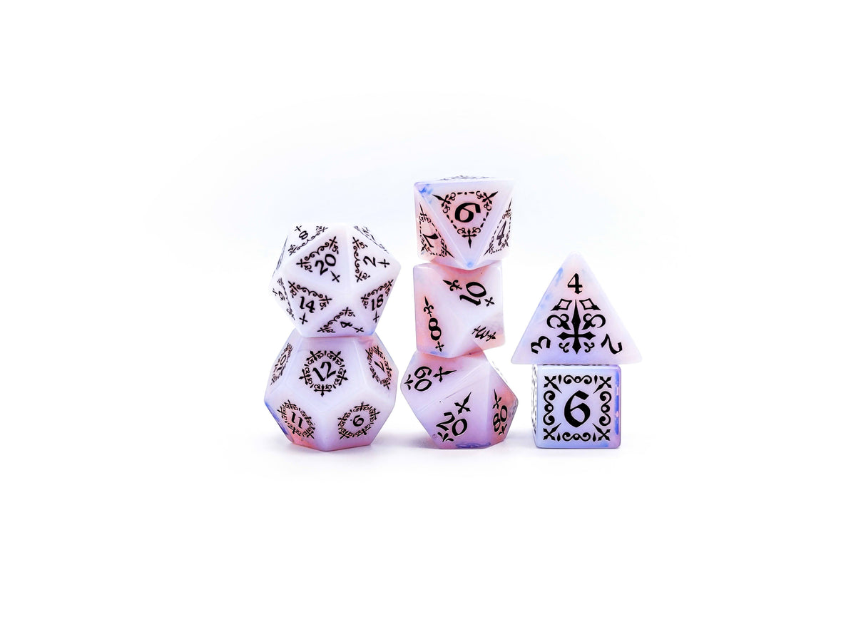 Level Up Dice - Shadow Masque Pink Opalite