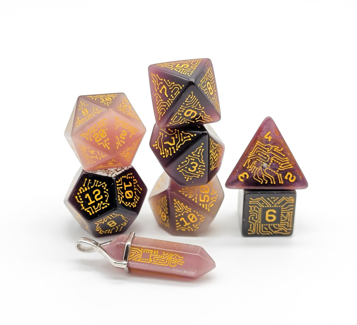 Level Up Dice - Chip Purple Cats Eye
