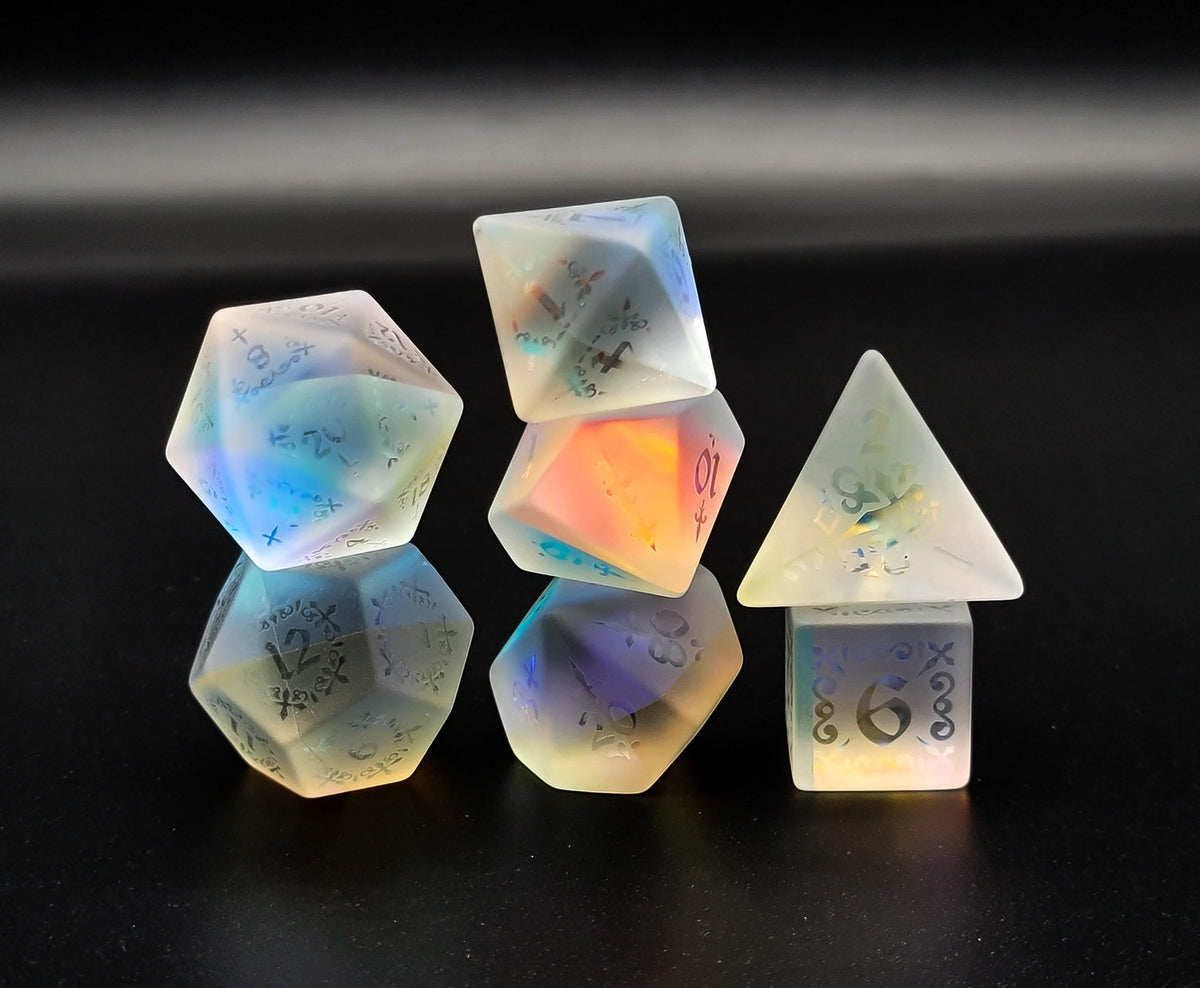 Level Up Dice - Shadow Masque Holographic Glass