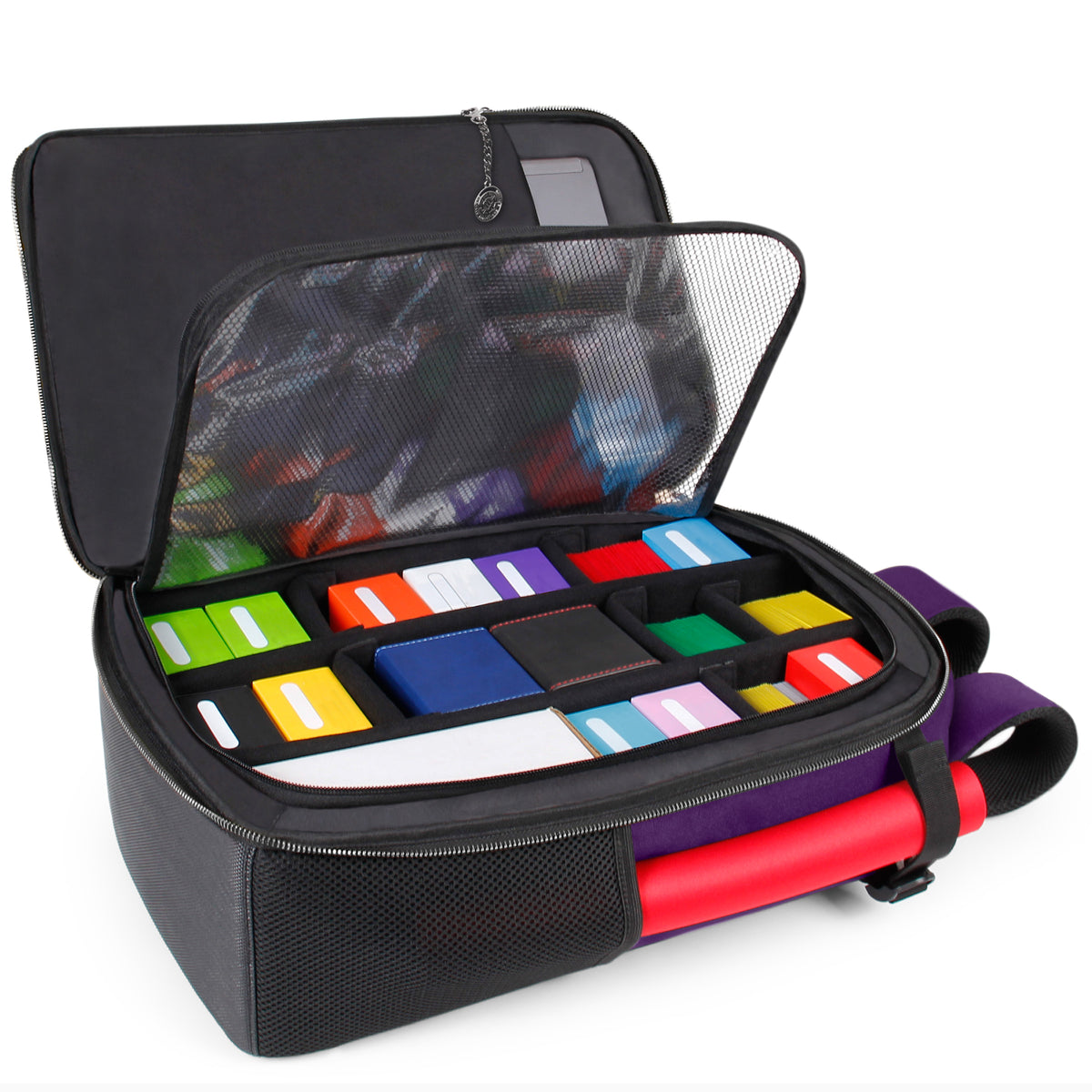 Enhance Tabletop Collectors Card Storage Backpack Purple