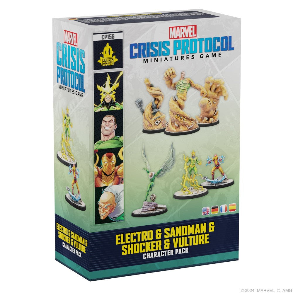 Marvel Crisis Protocol Miniatures Game Electro &amp; Sandman &amp; Shocker &amp; Vulture (Preorder)