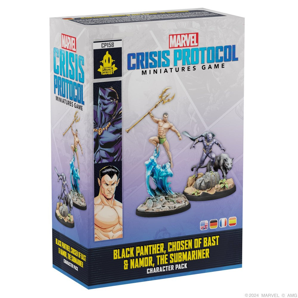 Marvel Crisis Protocol Miniatures Game Black Panther, Chosen of Bast &amp; Namor