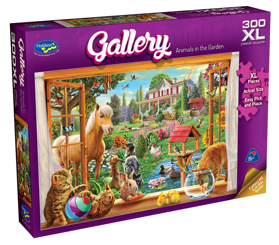 Animal In The Garden Gallery 300Pc Xl Jigsaw - Holdson