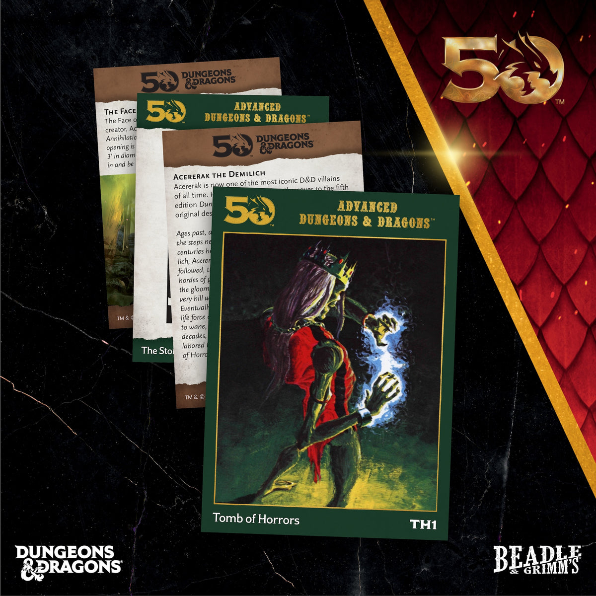 Beadle &amp; Grimms Classic Module Collection Tomb of Horrors Dice &amp; Accessories Set D&amp;D 50th (Preorder)