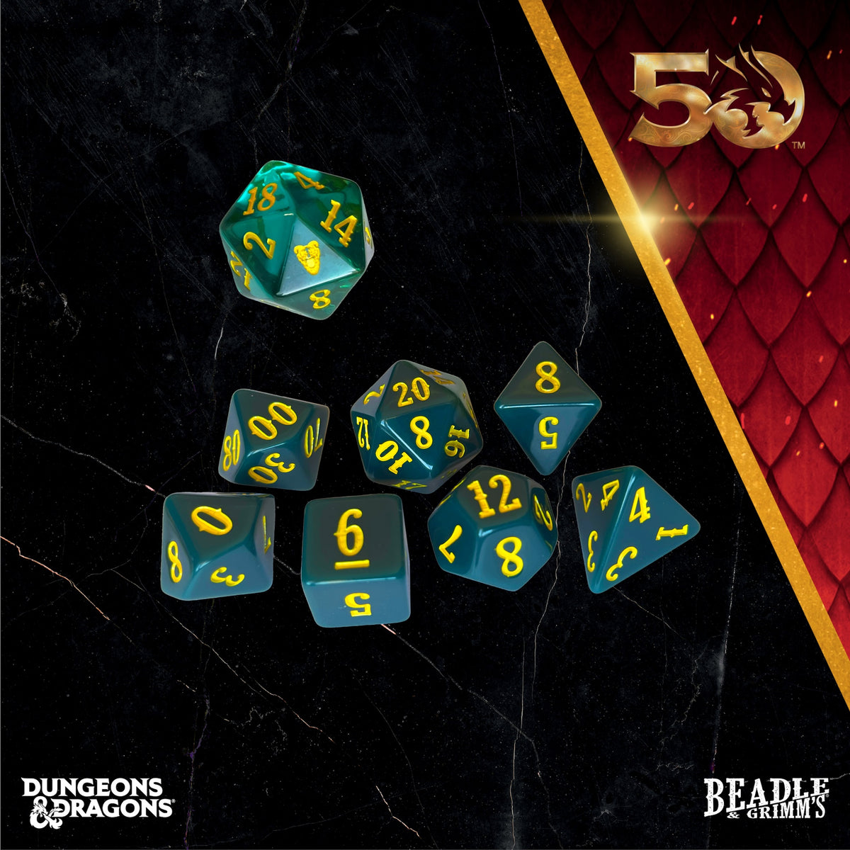 Beadle &amp; Grimms Classic Module Collection Tomb of Horrors Dice &amp; Accessories Set D&amp;D 50th (Preorder)