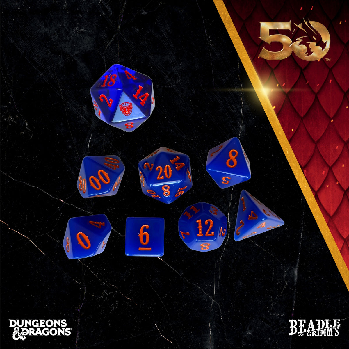 Beadle &amp; Grimms White Plume Mountain Dice &amp; Accessories Set D&amp;D 50th (Preorder)