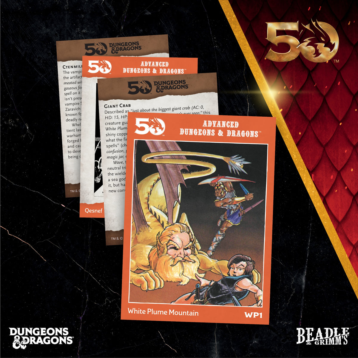 Beadle &amp; Grimms White Plume Mountain Dice &amp; Accessories Set D&amp;D 50th (Preorder)