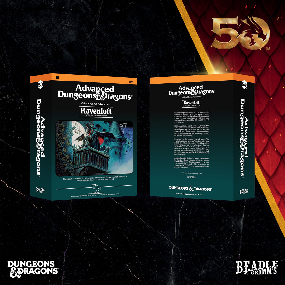 Beadle &amp; Grimms Ravenloft Dice &amp; Accessories Set D&amp;D 50th (Preorder)