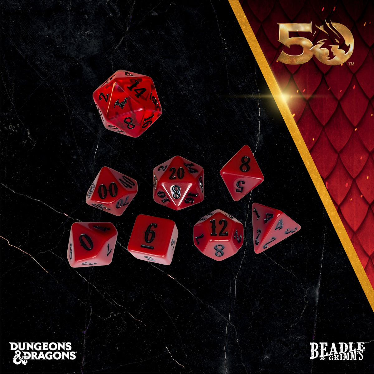 Beadle &amp; Grimms Ravenloft Dice &amp; Accessories Set D&amp;D 50th (Preorder)