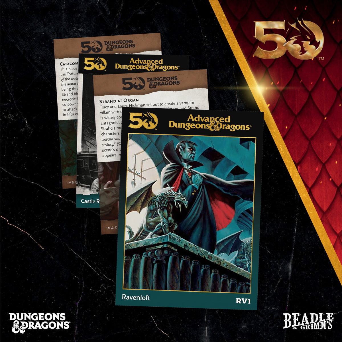 Beadle &amp; Grimms Ravenloft Dice &amp; Accessories Set D&amp;D 50th (Preorder)