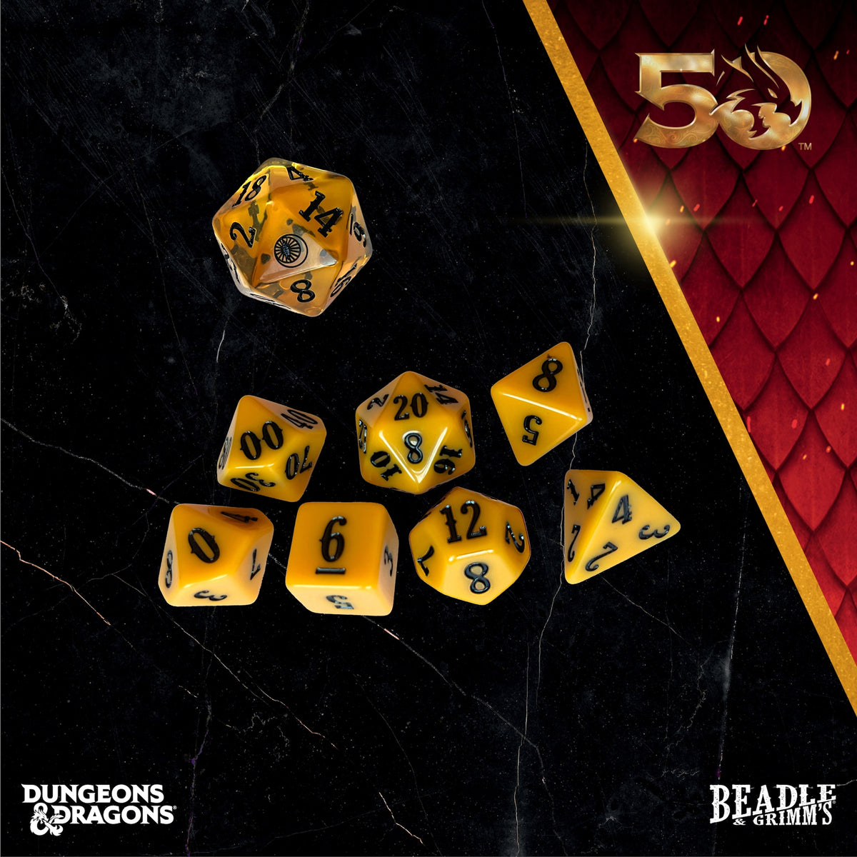 Beadle &amp; Grimms Vecna Lives Dice &amp; Accessories Set D&amp;D 50th (Preorder)