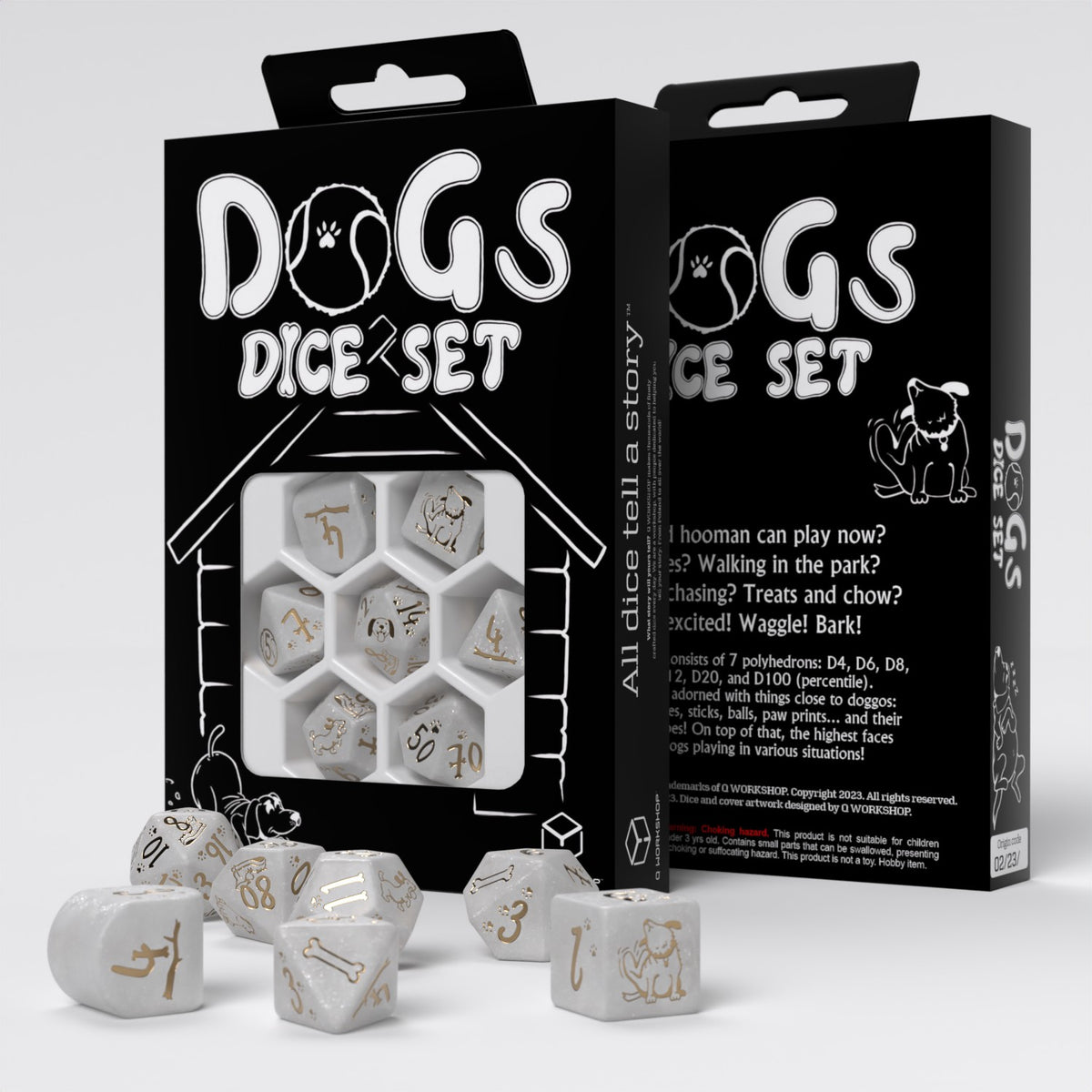 Q Workshop - Dog Dice Set - Charlie Dice Set 7 (Preorder)