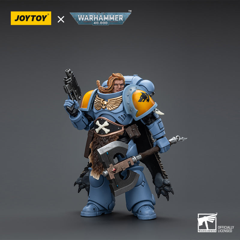 Warhammer Collectibles: 1/18 Scale Space Marines Space Wolves Claw Pack Pack Leader Logan Ghostwolf (Preorder)