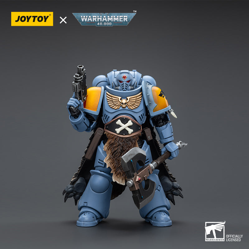 Warhammer Collectibles: 1/18 Scale Space Marines Space Wolves Claw Pack Pack Leader Logan Ghostwolf (Preorder)