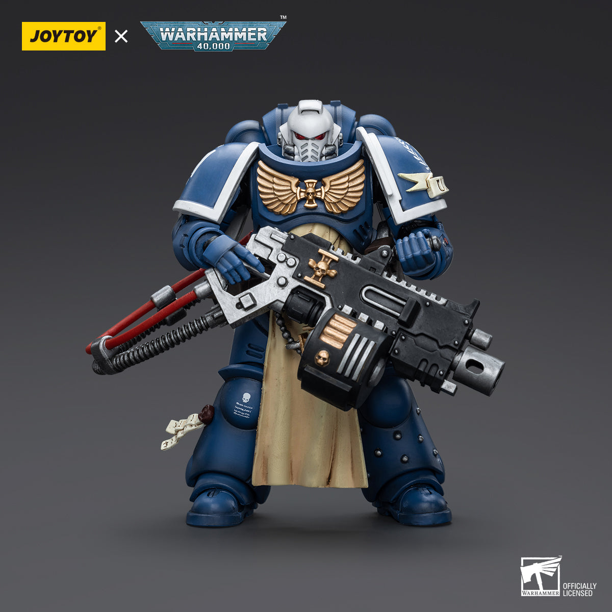 Warhammer Collectibles: 1/18 Scale Ultramarines Sternguard Veteran with Heavy Bolter