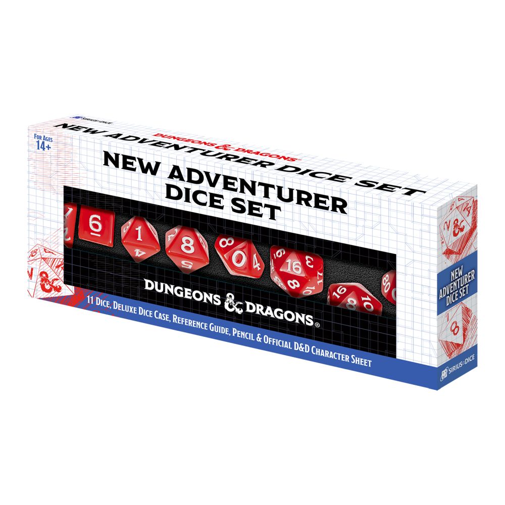 Sirius Dice - D&amp;D New Adventurer Dice Set - Red Dice (Preorder)