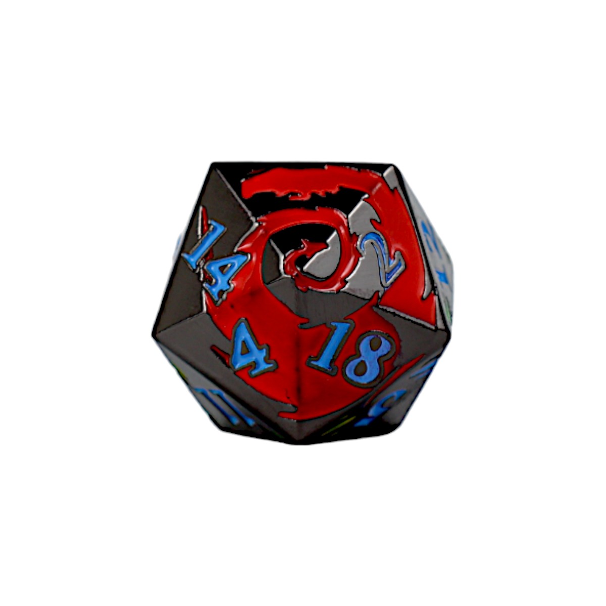 LPG Dice RPG Set Inscripted Dragon Rainbow