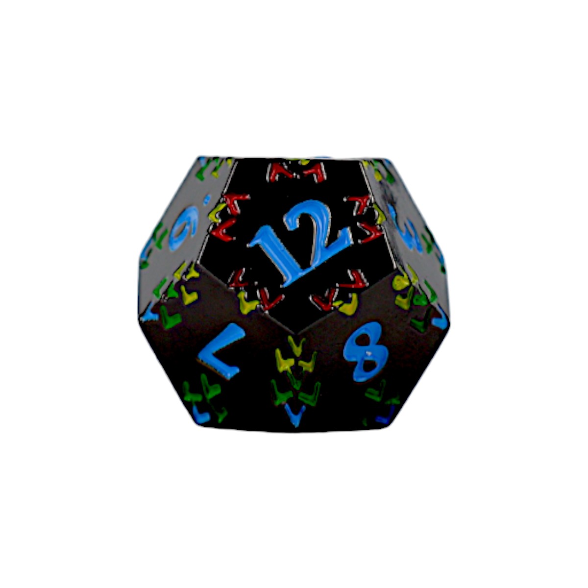 LPG Dice RPG Set Inscripted Dragon Rainbow