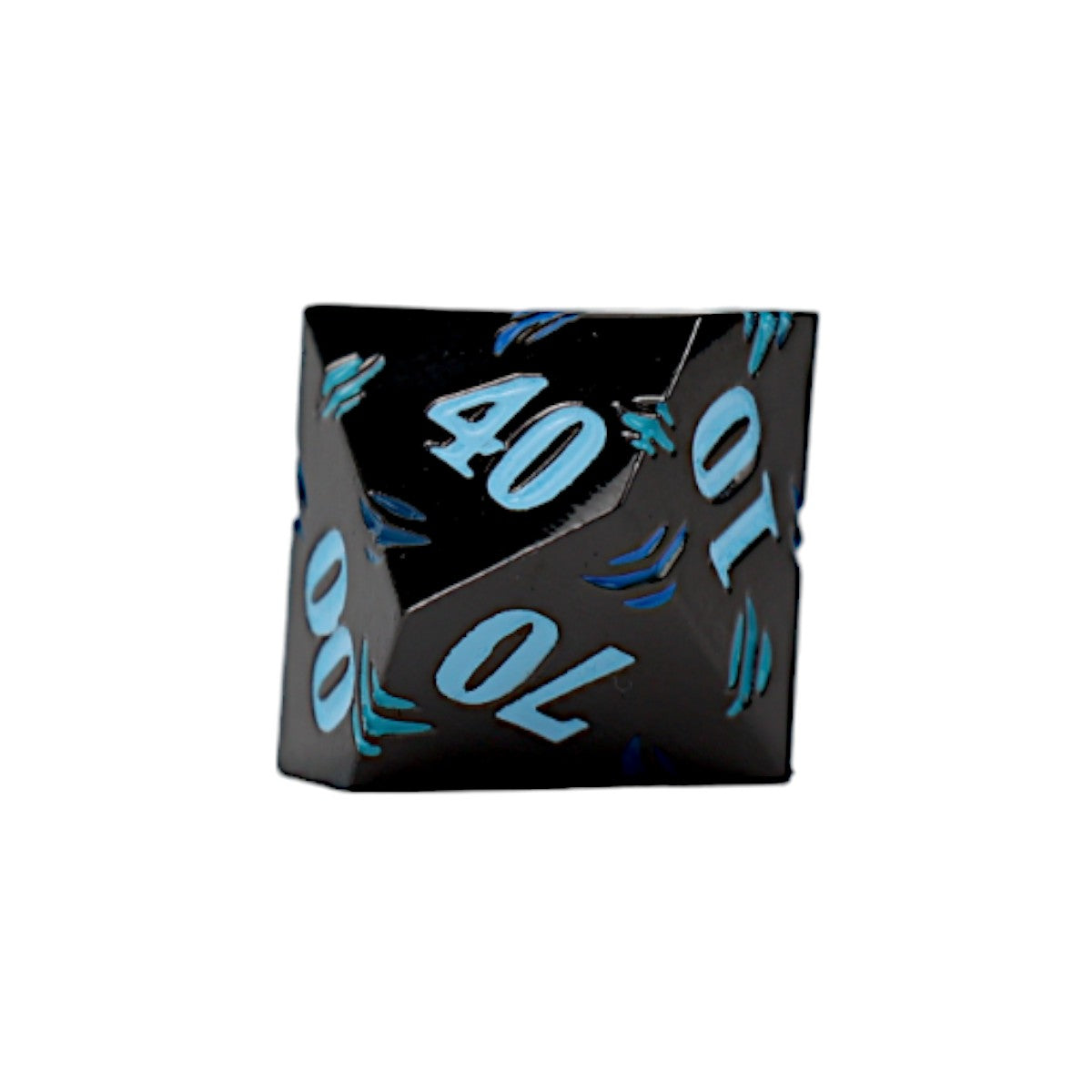 LPG Dice RPG Set Inscripted Dragon Blue