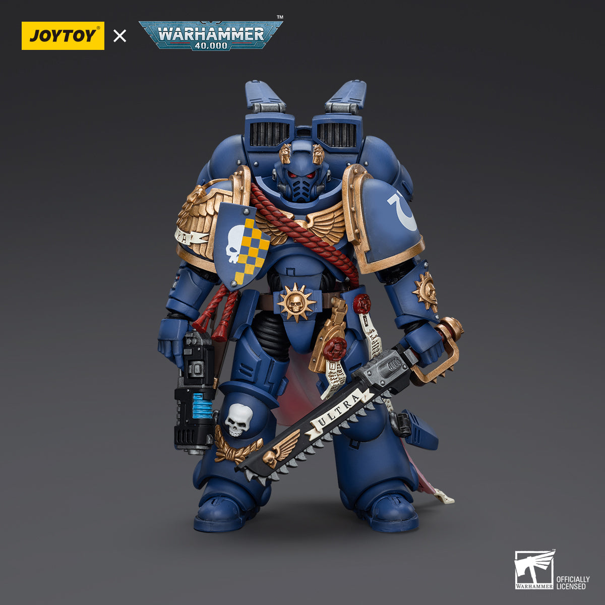 Warhammer Collectibles: 1/18 Scale Ultramarines Captain With Jump Pack (Preorder)