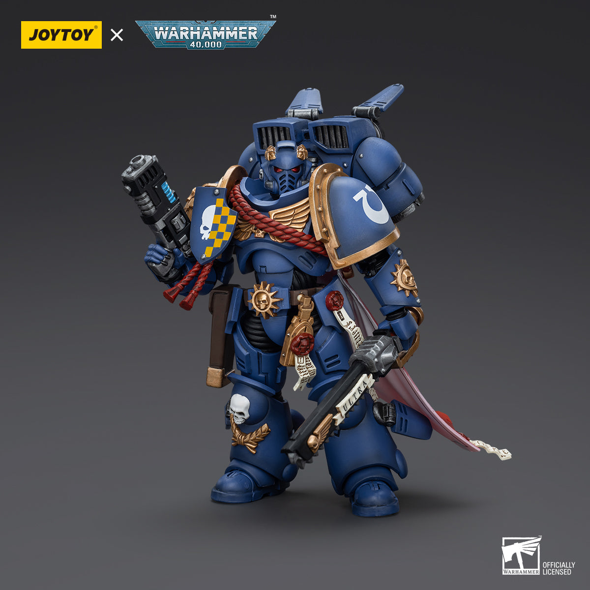 Warhammer Collectibles: 1/18 Scale Ultramarines Captain With Jump Pack (Preorder)