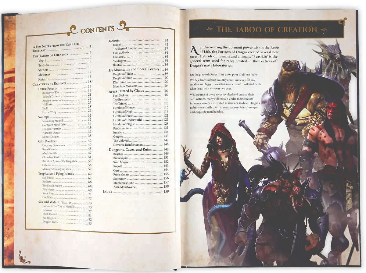 Dungeons &amp; Lasers: The World Of Deuslair: Bestiary Book (Hardcover) (Preorder)