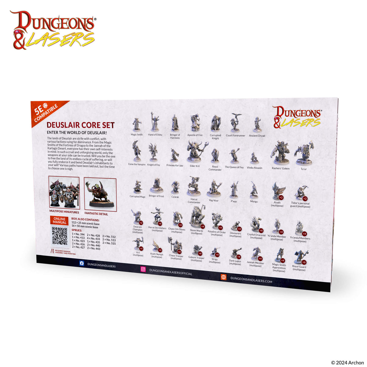 Dungeons &amp; Lasers: Deuslair: Core Set (Preorder)