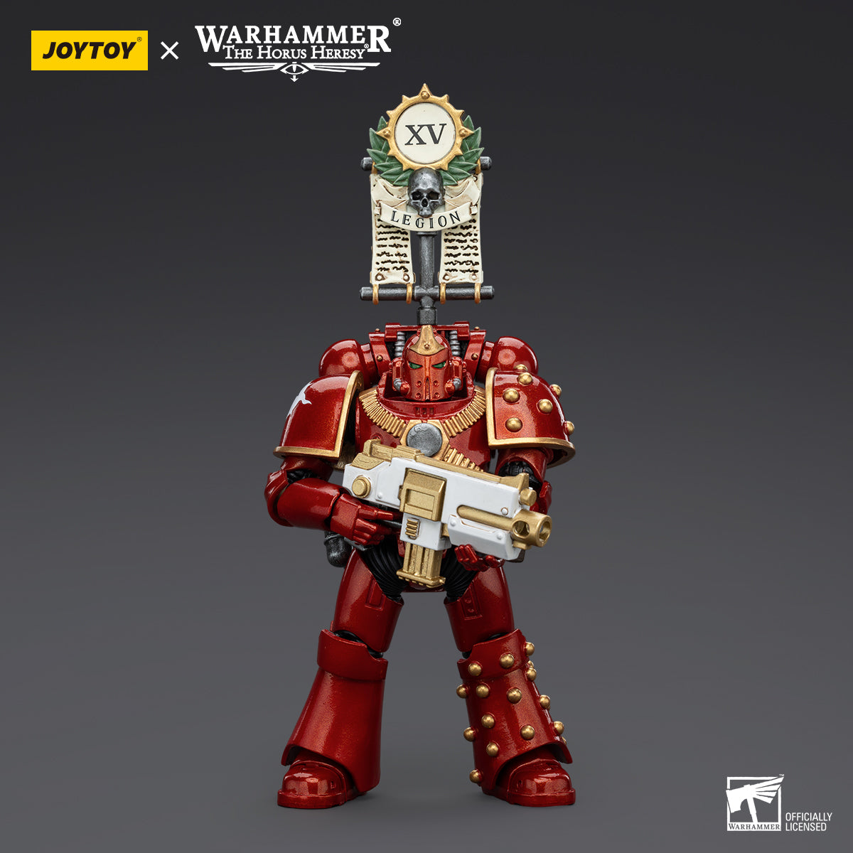 Warhammer Collectibles: 1/18 Scale Thousand Sons Legion MK IV Tactical Squad Legionary with Vexilla (Preorder)