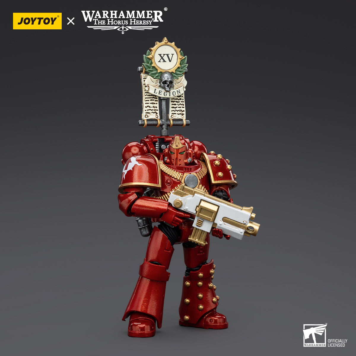 Warhammer Collectibles: 1/18 Scale Thousand Sons Legion MK IV Tactical Squad Legionary with Vexilla (Preorder)